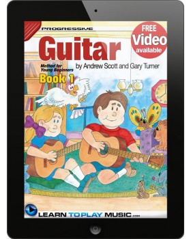 Guitar Lessons for Kids - Book 1 - How to Play Guitar for Kids (Free Video Available)