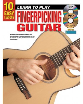 10 Easy Lessons - Learn To Play Fingerpicking Guitar - Teach Yourself How to Play Guitar