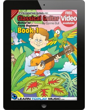 Classical Guitar Lessons for Kids - Book 1 - How to Play Guitar for Kids (Free Video Available)