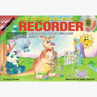 Progressive Recorder Method for Young Beginners - Book 1 (Giant Coloring Book)
