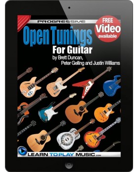 Open Tuning Guitar Lessons - Teach Yourself How to Play Guitar (Free Video Available)