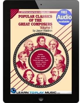 Popular Classics for Classical Guitar Volume 1 - Teach Yourself How to Play Classical Guitar Sheet Music (Free Audio Available)