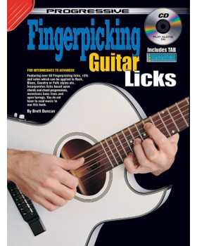 Progressive Fingerpicking Guitar Licks - Teach Yourself How to Play Guitar