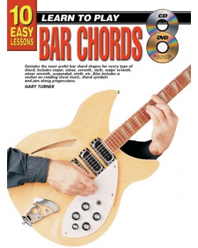 10 Easy Lessons - Learn To Play Bar Chords - Teach Yourself How to Play Guitar