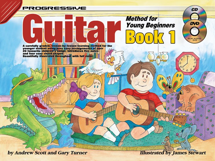 Beginner Guitar Lessons for Kids Book with Online Video and Audio Access 