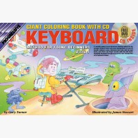 Progressive Electronic Keyboard Method for Young Beginners - Book 1 (Giant Coloring Book)
