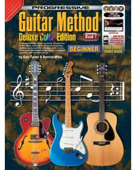Progressive Guitar Method - Book 1 - Deluxe Color Edition - Teach Yourself How to Play Guitar