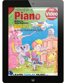 Piano Lessons for Kids - Book 1 - How to Play Piano for Kids (Free Video Available)