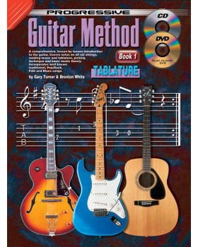 Progressive Guitar Method - Book 1 with TAB - Teach Yourself How to Play Guitar