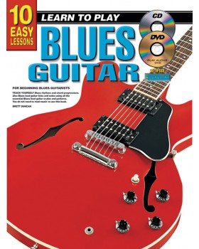 10 Easy Lessons - Learn To Play Blues Guitar - Teach Yourself How to Play Guitar