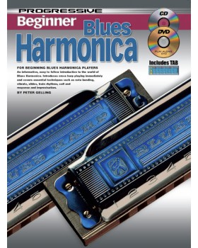 Progressive Beginner Blues Harmonica - Teach Yourself How to Play Harmonica