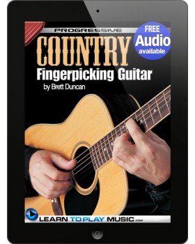 Country Fingerstyle Guitar Lessons - Teach Yourself How to Play Guitar (Free Audio Available)