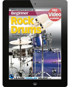 Rock Drum Lessons for Beginners - Teach Yourself How to Play Drums (Free Video Available)