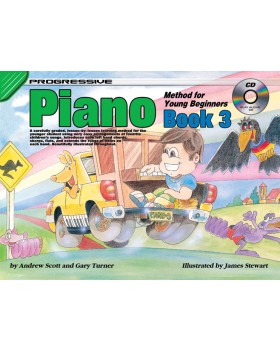 Progressive Piano Method for Young Beginners - Book 3 - How to Play Piano for Kids