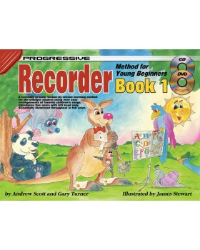 Progressive Recorder Method for Young Beginners - Book 1 - How to Play Recorder for Kids