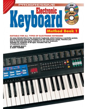 Progressive Electronic Keyboard Method - Book 1 - Teach Yourself How to Play Keyboard