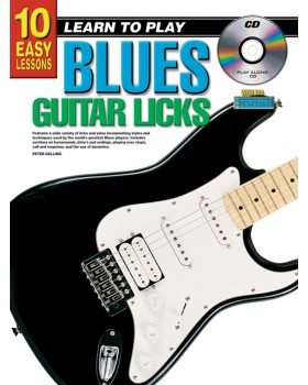 10 Easy Lessons - Learn To Play Blues Guitar Licks - Teach Yourself How to Play Guitar